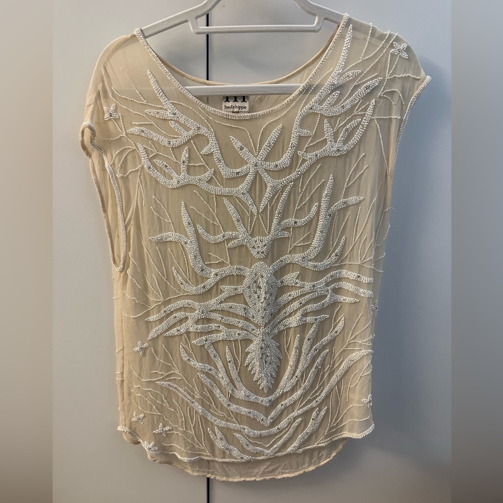 Haute Hippie Beaded Shirt